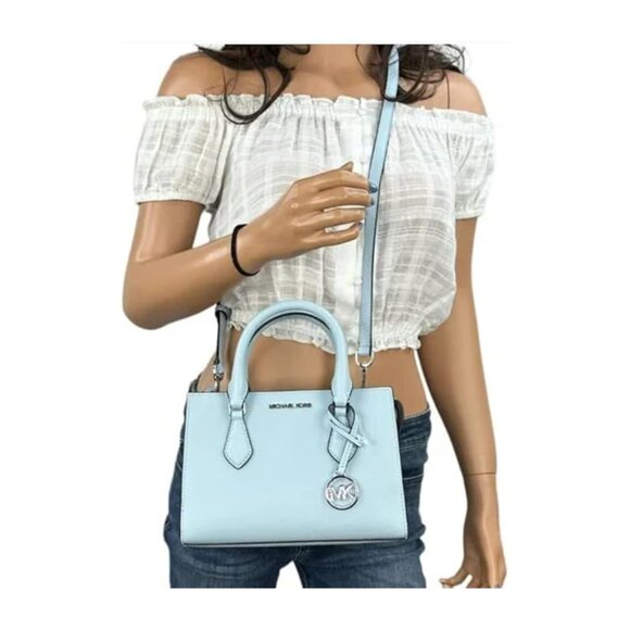 Michael Kors Sheila Small Satchel – Vista Blue - Picture 9 of 10